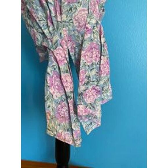 RE/DONE The Attico 80's Cottage Floral Shoulder Pads Mini Dress Covered Button S - Picture 8 of 11
